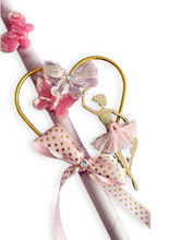 Φόρτωση εικόνας στο εργαλείο προβολής Συλλογής, Λαμπάδα Χειροποίητη Μπαλαρίνα-Καρδιά