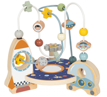 Φόρτωση εικόνας στο εργαλείο προβολής Συλλογής, Ξύλινος Διαστημικός Λαβύρινθος Με Χάντρες Tooky Toy