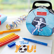 Φόρτωση εικόνας στο εργαλείο προβολής Συλλογής, Μεταλλική κασετίνα ζωγραφικής Ποδόσφαιρο Faber Castell