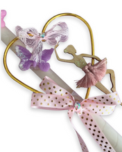 Φόρτωση εικόνας στο εργαλείο προβολής Συλλογής, Λαμπάδα Χειροποίητη Μπαλαρίνα-Καρδιά