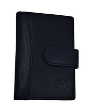 Φόρτωση εικόνας στο εργαλείο προβολής Συλλογής, Ανδρική Δερμάτινη Θήκη Καρτών Daston Μπλε 042