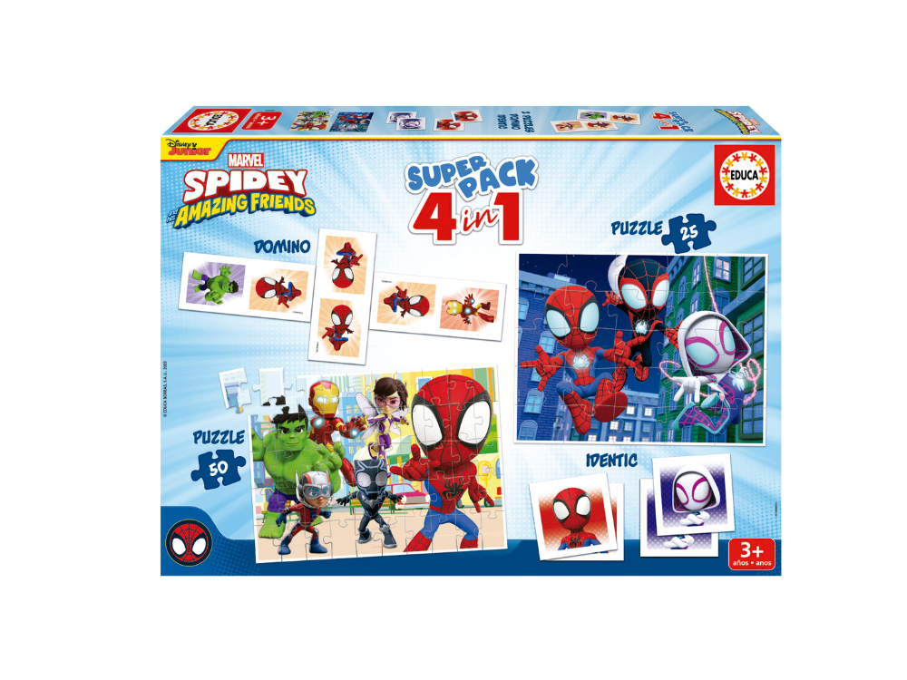 Παζλ Spidey and His Amazing Friends Superpack 4 σε 1 Educa