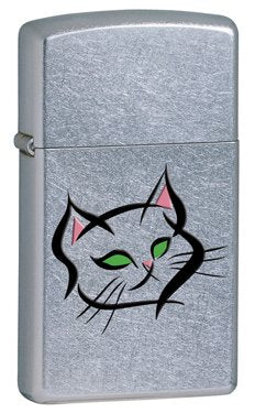 Zippo Αναπτήρας Slim Kitten Street Chrome