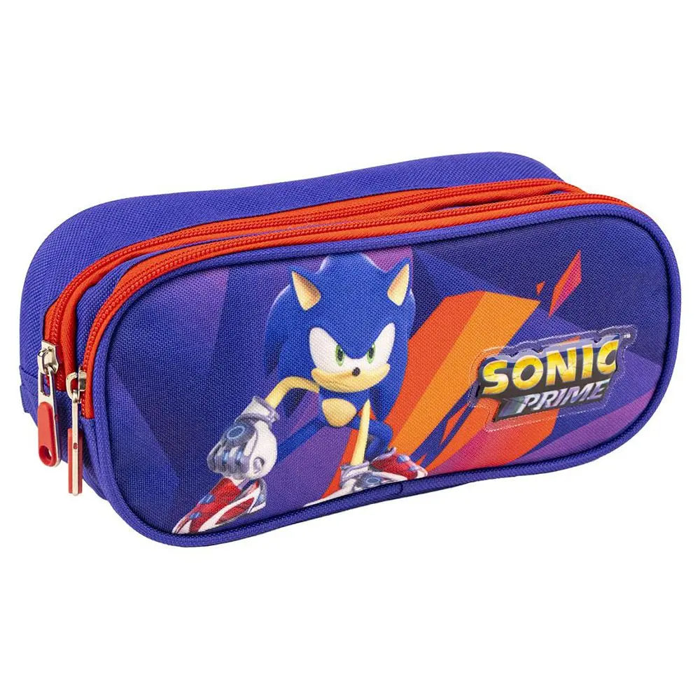 Κασετίνα Ορθογώνια με 2 Θήκες Sonic Prime