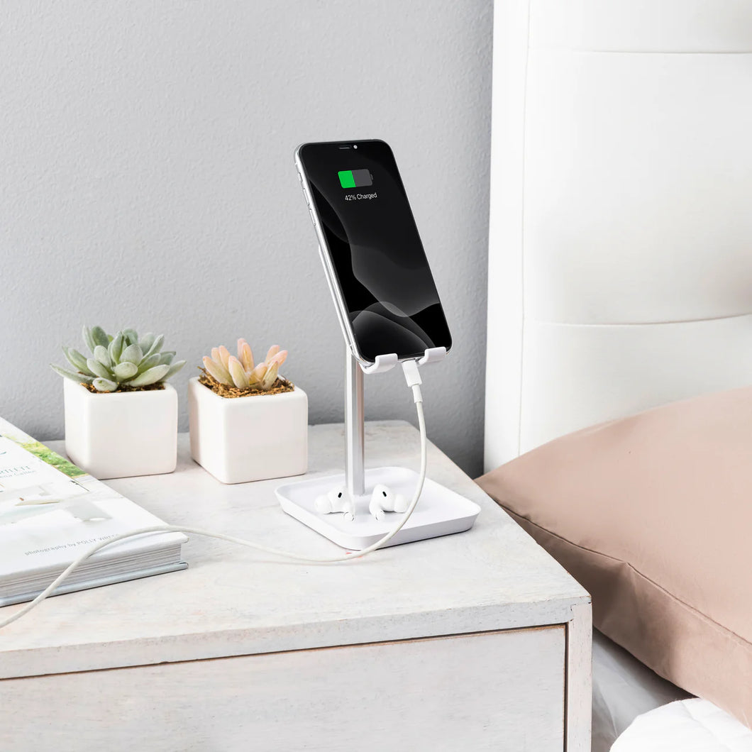 Βάση Κινητού-Tablet The Perfect Phone Stand Kikkerland Λευκό