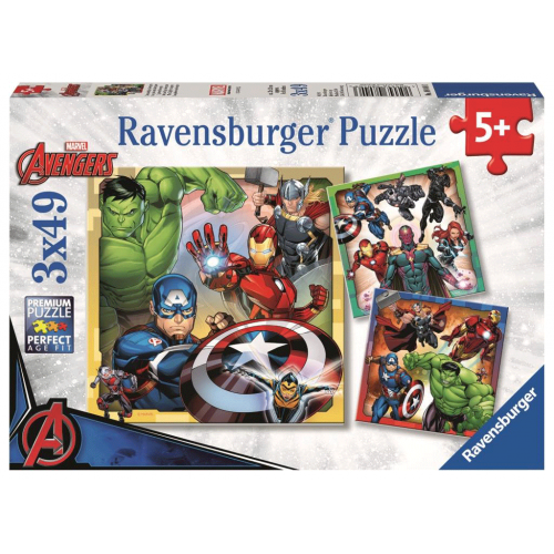 Παζλ 3x49 Avengers Ravensburger