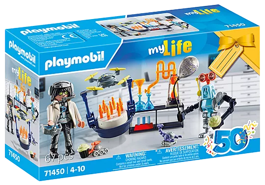 Playmobil Gift Set Πάρτυ Στο Εργαστήριο Του Τρελοεπιστήμονα 71450