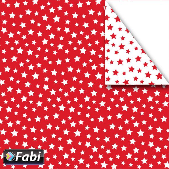 Χαρτόνι Xmas Mini Stars Red Fabi 50x70