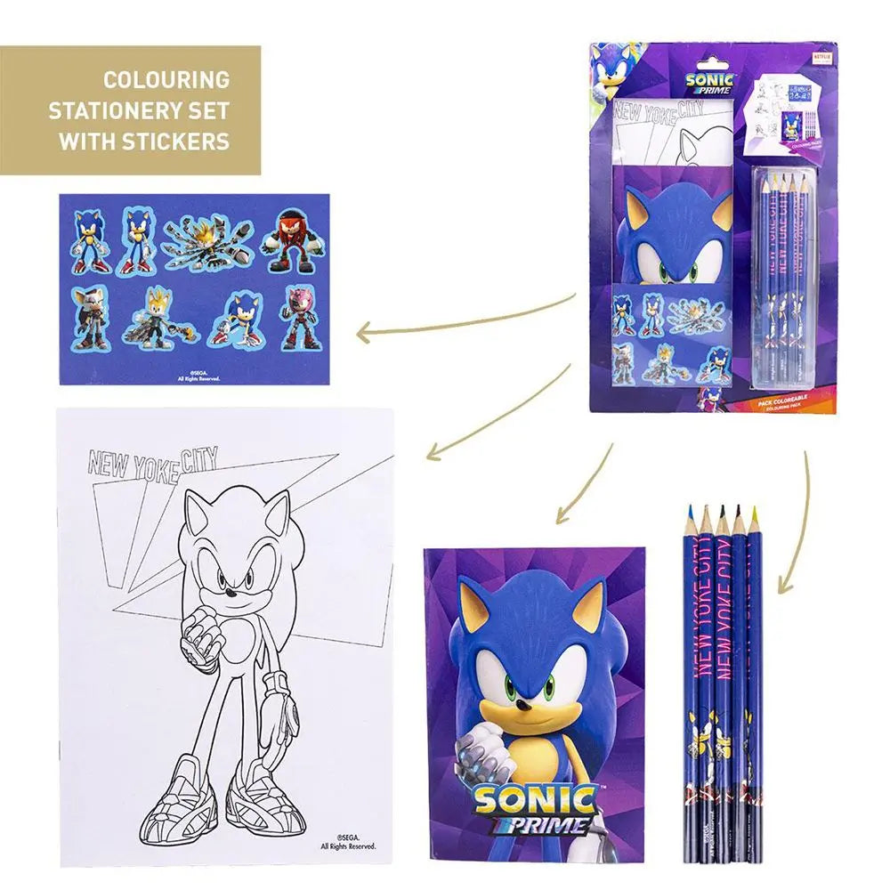 Σετ Χρωματισμού-Ζωγραφικής 8 τεμαχίων Sonic Prime