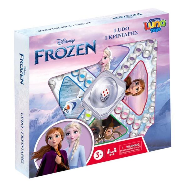 Επιτραπέζιο Παιχνίδι: Pop Up Γκρινιάρης Disney Frozen – Ludo 6ετών+ Luna Toys