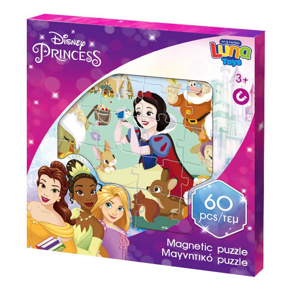 Μαγνητικό Πάζλ Princess 60 τμχ Luna Toys