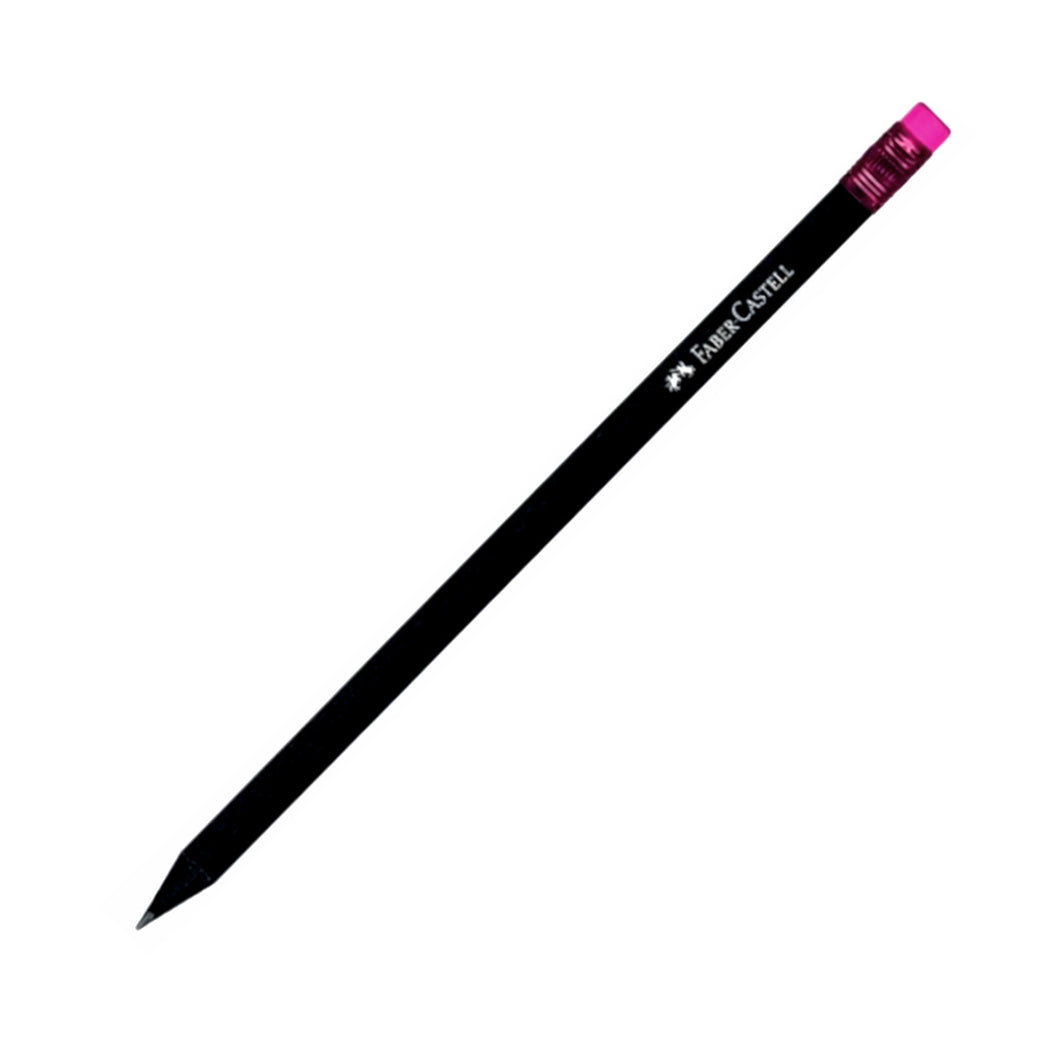 Μολύβι Ξύλινο Faber Castell Blacklead HB με Ροζ Γόμα