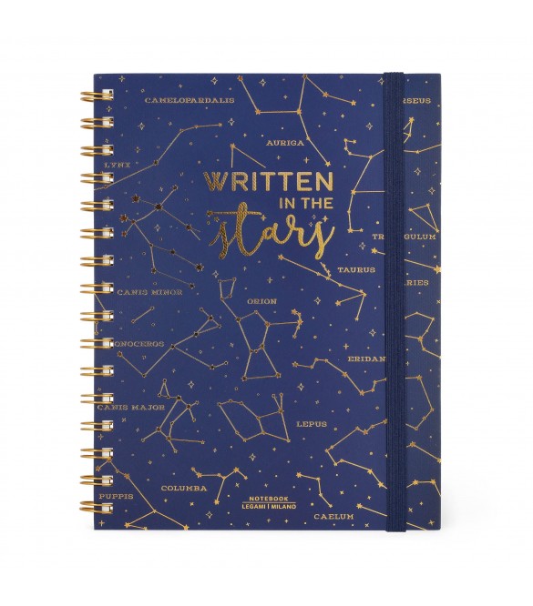 NOTEBOOK A5 WRITTEN IS THE STARS LEGAMI