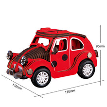 Φόρτωση εικόνας στο εργαλείο προβολής Συλλογής, Ξύλινο Συναρμολογούμενο 3D Παζλ Beetle Car
