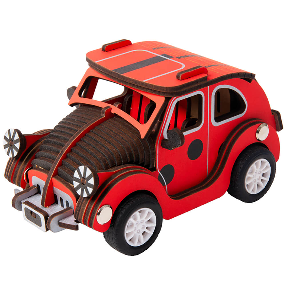 Ξύλινο Συναρμολογούμενο 3D Παζλ Beetle Car