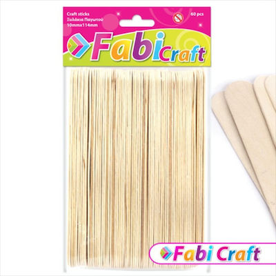 Ξυλάκια χειροτεχνίας Fabi Craft 50τμχ 18x150mm