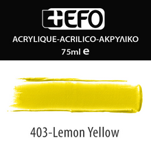 Φόρτωση εικόνας στο εργαλείο προβολής Συλλογής, Ακρυλικό Χρώμα Κίτρινο +Efo 75ml
