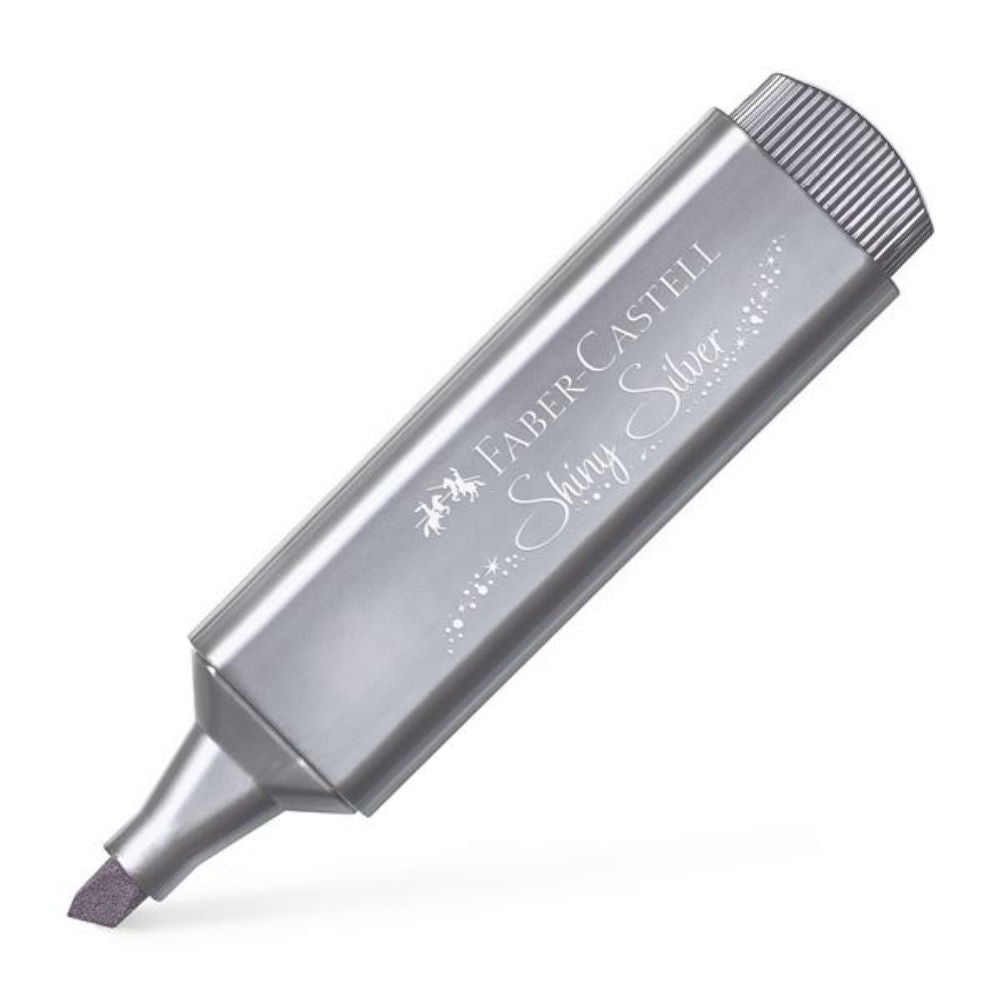 Μαρκαδόρος Υπογράμμισης Faber Castell Metallic Shiny Silver 1.0-5.0mm