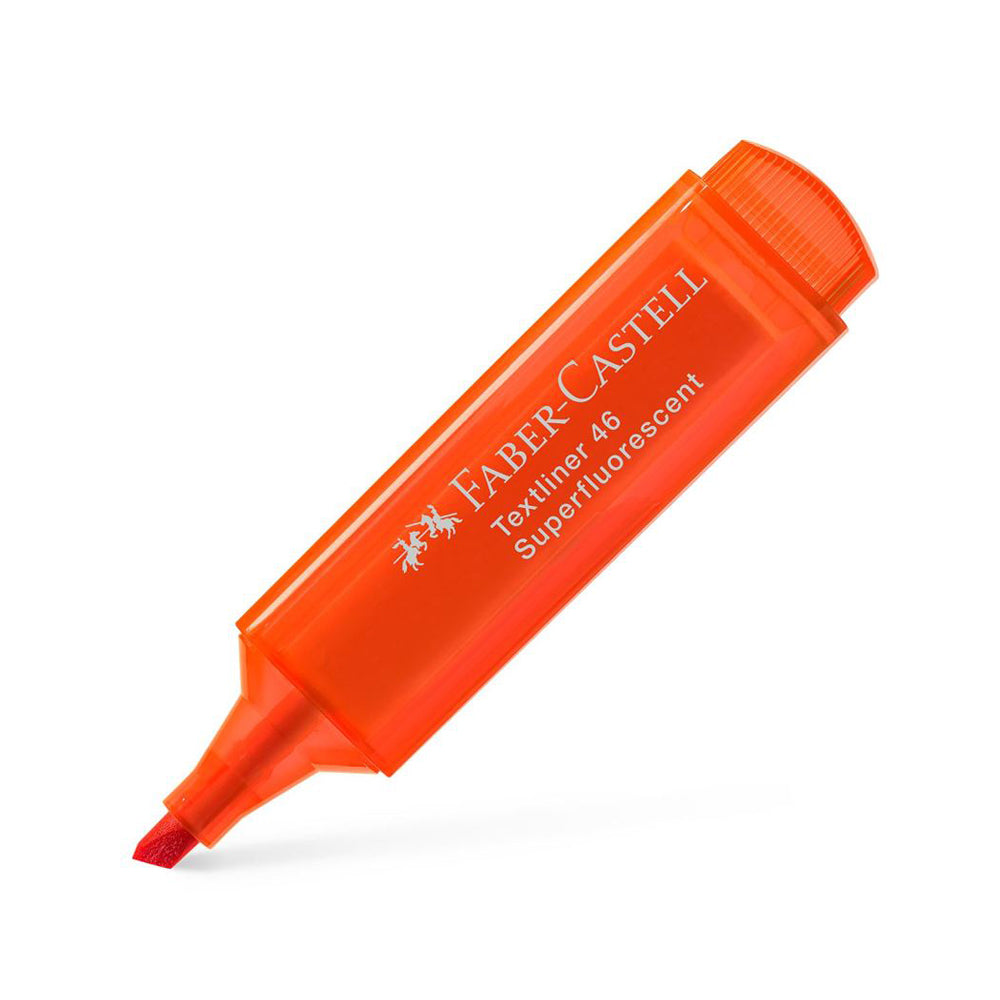 Μαρκαδόρος Υπογράμμισης Faber Castell Superfluorescent Πορτοκαλί 1.0-5.0mm