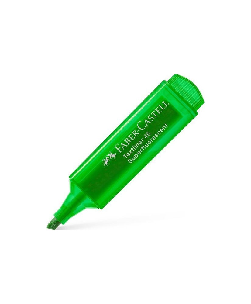 Μαρκαδόρος Υπογράμμισης Faber Castell Superfluorescent Πράσινο 1.0-5.0mm