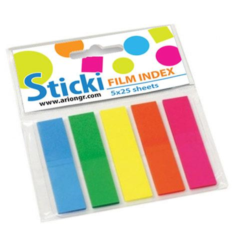 Αυτοκόλλητοι Σελιδοδείκτες Sticky Film Index 5x25Tμχ
