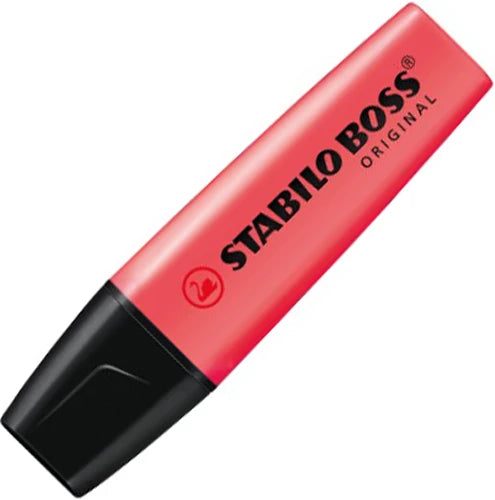 Μαρκαδόρος Υπογράμμισης Stabilo Boss Κόκκινο 2.0-5.0mm
