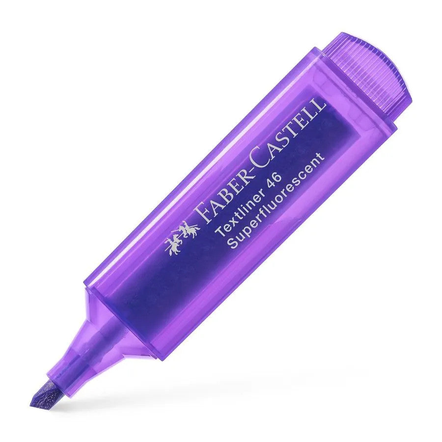 Μαρκαδόρος Υπογράμμισης Faber Castell Superfluorescent Μωβ 1.0-5.0mm