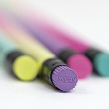 Φόρτωση εικόνας στο εργαλείο προβολής Συλλογής, Μολύβι Ξύλινο Milan Sunset HB Με Γόμα Διάφορα Χρώματα
